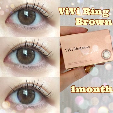 VIVI RING (ビビリング) ブラウン/POPLENS/カラーコンタクトレンズの画像