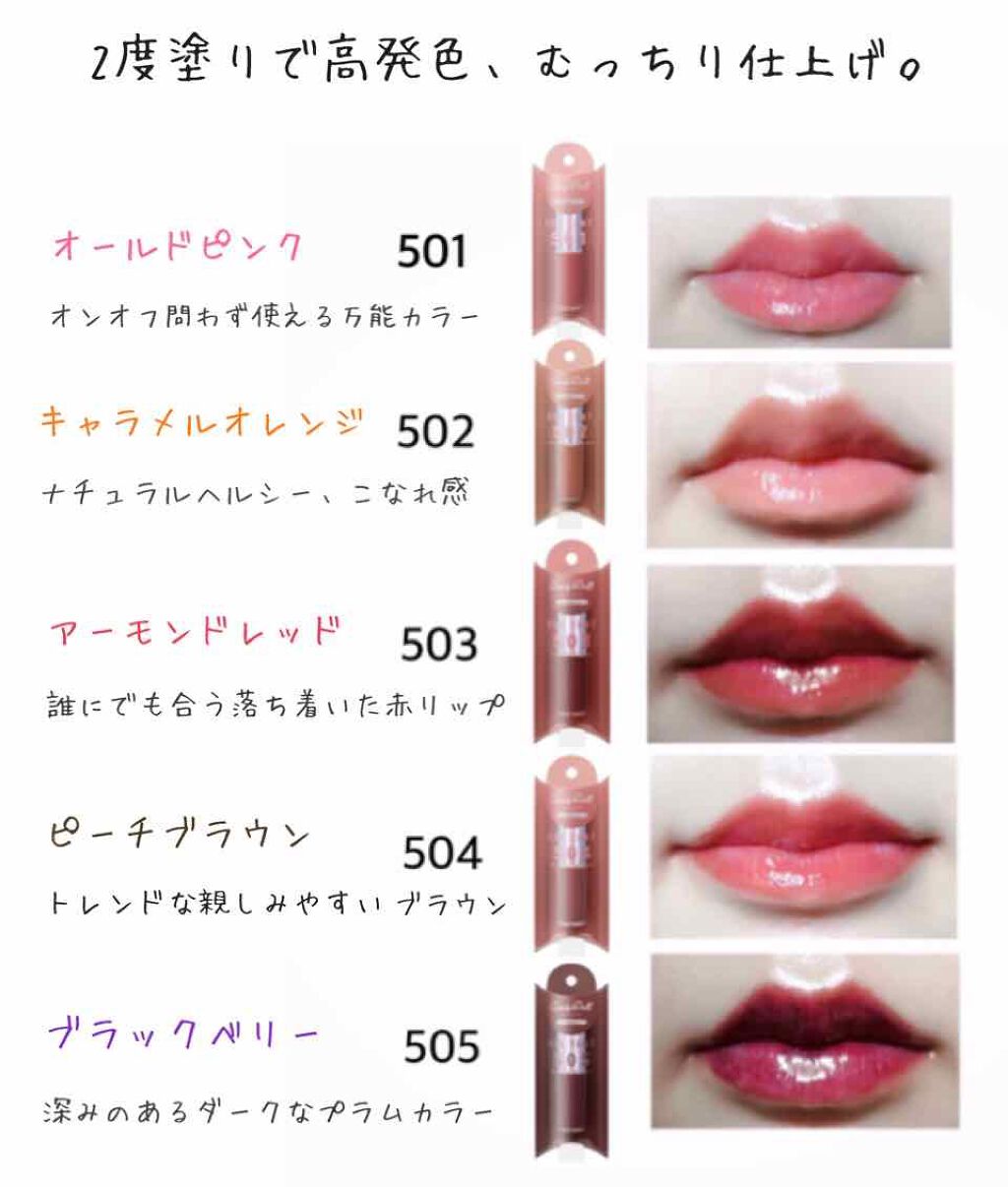 ケアオイルティントリップ/CandyDoll/リップティントを使ったクチコミ（3枚目）