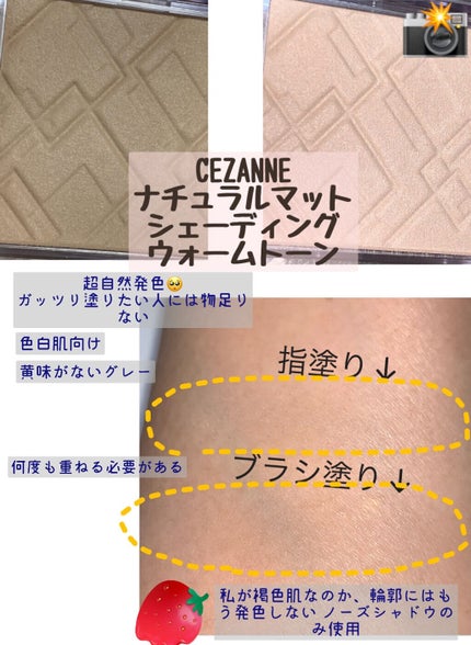 ナチュラル チークN/CEZANNE/パウダーチークを使ったクチコミ(3枚目)