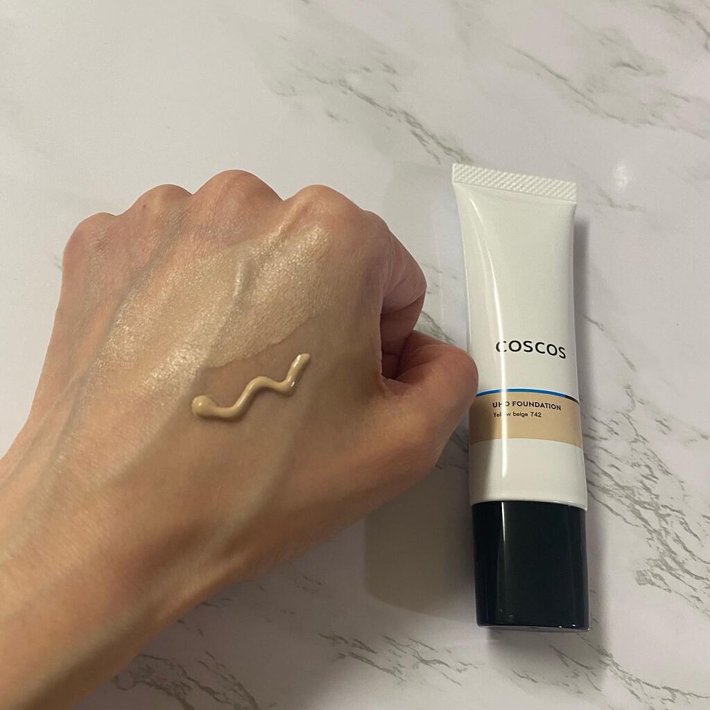 UHDファンデーションホワイト(WH01)/COSCOS/リキッドファンデーションを使ったクチコミ(4枚目)