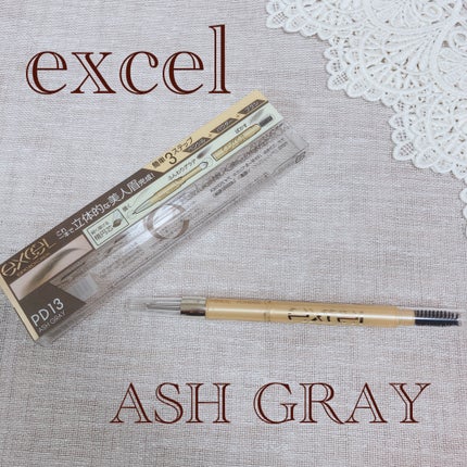 パウダー&ペンシル アイブロウEX PD13 アッシュグレイ/excel/アイブロウペンシルを使ったクチコミ(1枚目)