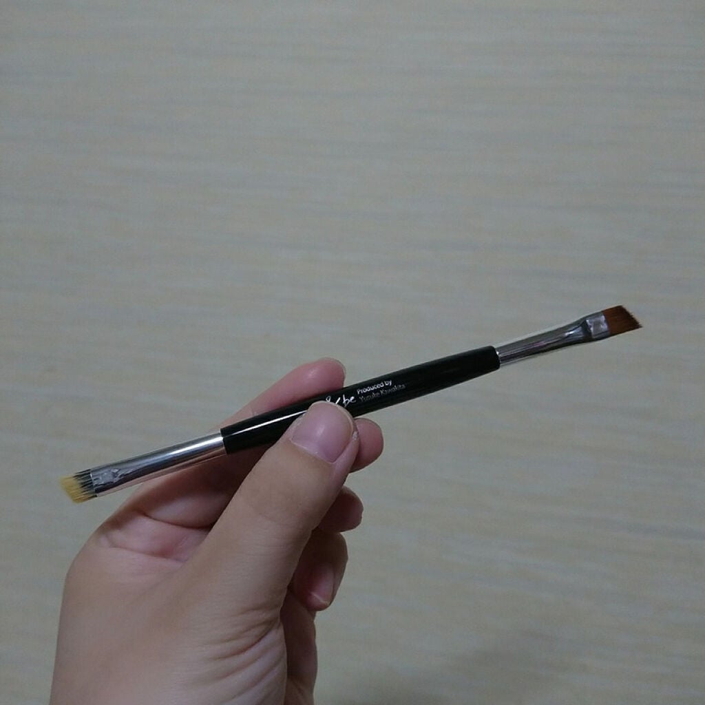 ダブルエンドアイブロウブラシ熊野筆/&be/メイクブラシを使ったクチコミ(1枚目)