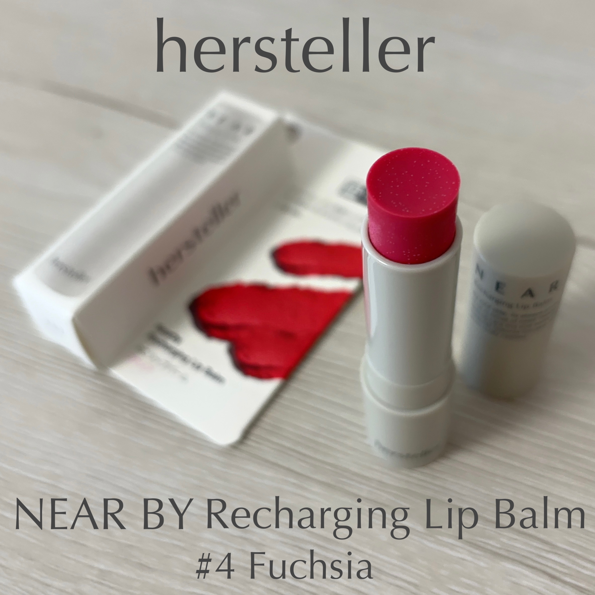 NEARBY Recharging Lip Balm 04 Fuchsia/Hersteller/口紅を使ったクチコミ（1枚目）