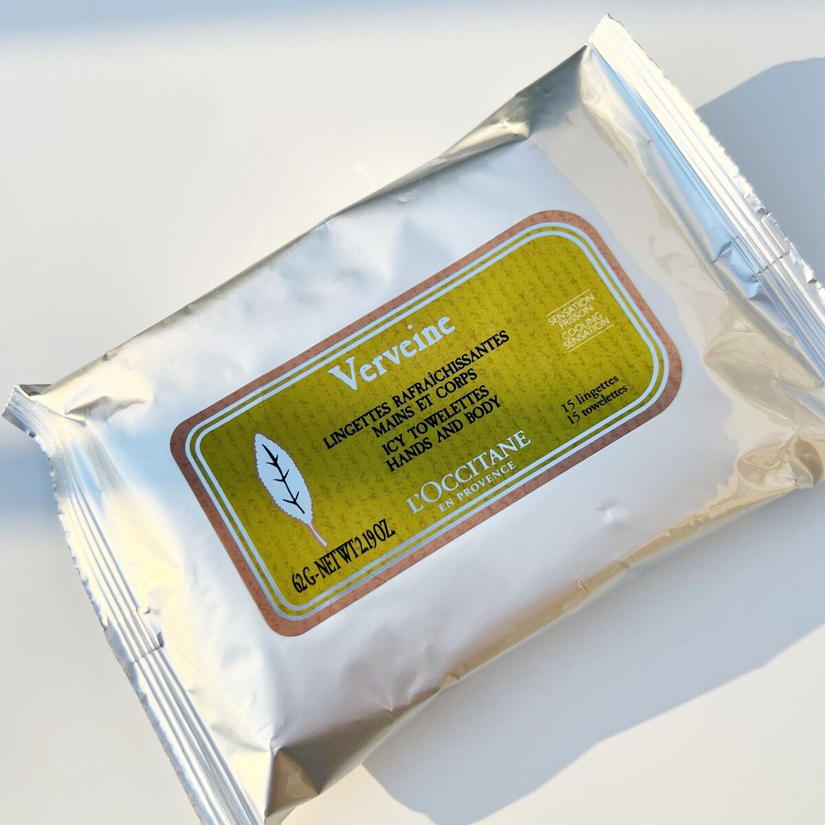 ヴァーベナ アイシータオレッツ/L'OCCITANE/ボディシートを使ったクチコミ(1枚目)