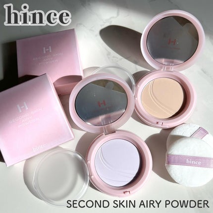 セカンドスキンエアリーパウダー/hince/プレストパウダーを使ったクチコミ(1枚目)