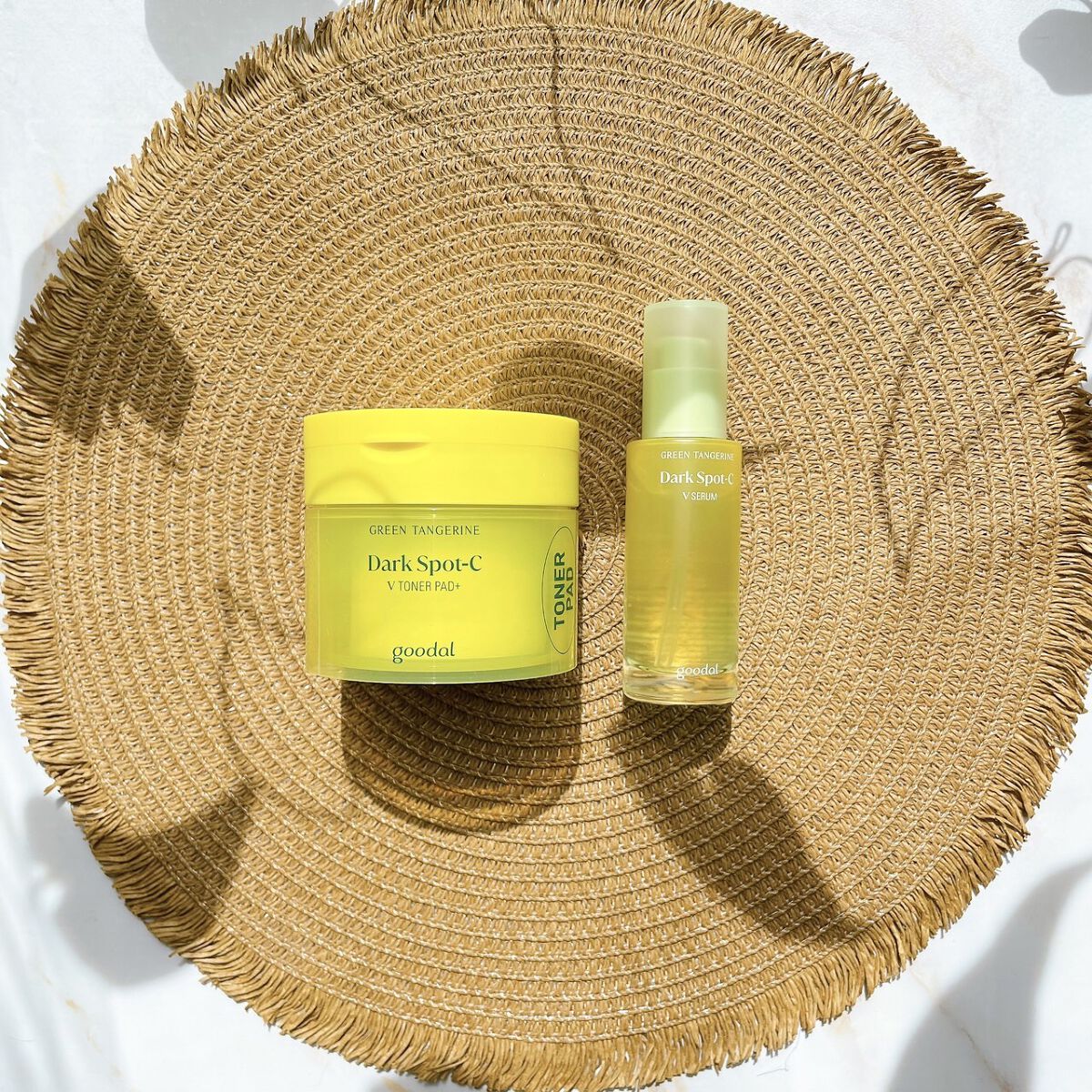 グリーンタンジェリン ビタCダークスポットケアパッド/goodal/トナーパッドを使ったクチコミ（1枚目）