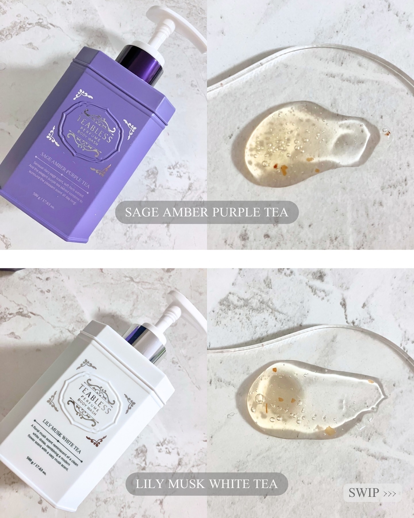 パフュームボディウォッシュ リリームスクホワイトティー/TEABLESS/ボディソープを使ったクチコミ（3枚目）