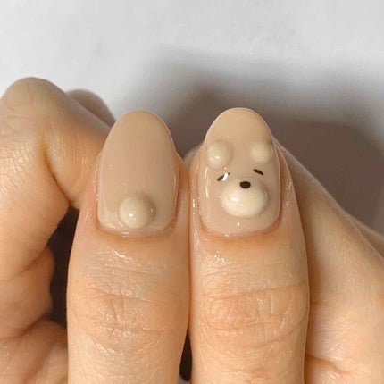 YURI on LIPS 「クマちゃんネイル可愛すぎる😍❤️シンプルなデザインでも可愛さが..」(3枚目)