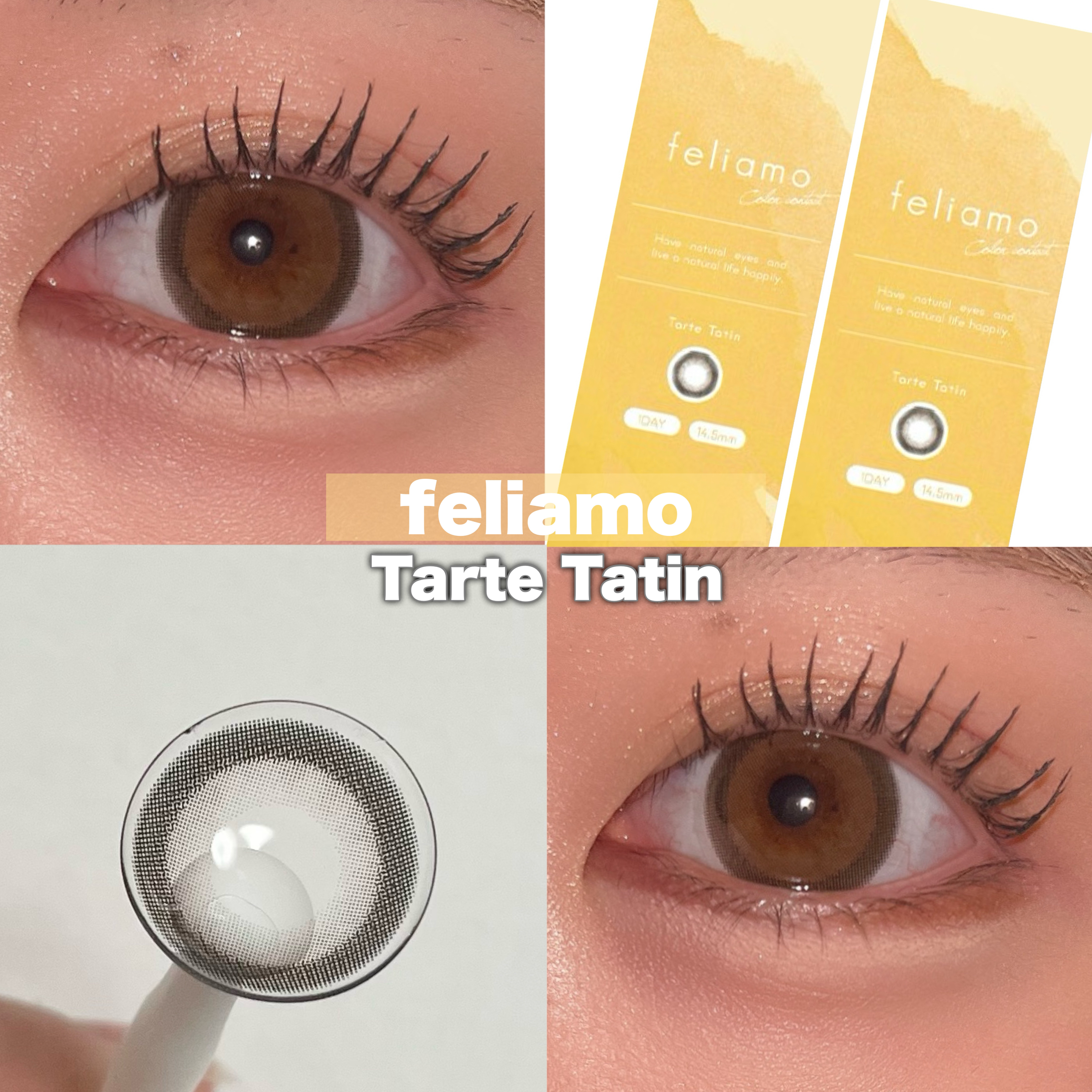 feliamo 1day タルトタタン/feliamo/ワンデー（１DAY）カラコンを使ったクチコミ（1枚目）