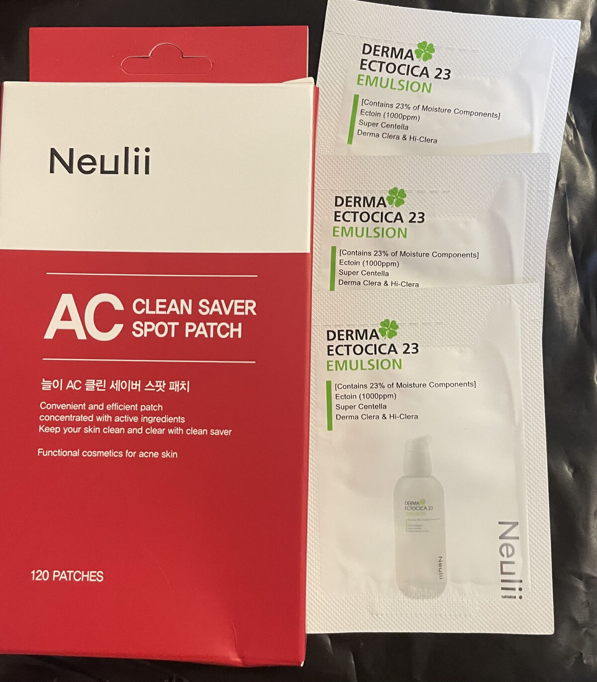 Neulii AC クリーンセイバースポットパッチのクチコミ「Qoo10メガ割で購入

洗顔後に貼ってみたところ目立たなそう！

てかるところはあるので翌日.....」（1枚目）