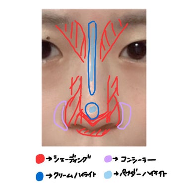 ♡鼻のコンプレックス解消メイク♡
こんにちは！今回は鼻低い＆団子鼻のわたしの最近の鼻小さくしたいメイクです🥺

シェーディングの部分は茶色のアイブロウさえあればおっけーです🥺もちろんちゃんとしたシェーディングでもおっけーです！！！笑

ちなみにわたしはいつもCANMAKEのミックスアイブロウのナチュラルブラウンを使ってます！理由はここのところアイブロウ代わりにアイシャドウを使っていて使わなくなったアイブロウがもったいないからというだけです、、（は）この前落っことして写真ボロボロですみません😇

とにかくわたしはいつも鼻先のＶ字を塗りまくります、、そっちの方が小さく見える気がするので、、
小鼻の上をとにかく直線めにするのがブームです✌️
小鼻の横の赤いとこはコンシーラーで抹殺します！！！！！
ハイライト重ねてるのはハイライト強調してるメイクが好みだからです🙆‍♀️ついでに唇の上にも同じようにハイライト重ねたらめちゃめちゃ可愛いです❤️‍🔥ナチュラルがいいよって方はクリームか粉どちらかでいいと思います！

最後まで見ていただき有難うございました🌷
是非試して見てください〜〜🥺❣️
なにかありましたらなんなりと、、！！

#シェーディング 
#小鼻_小さく 
#鼻を小さくする の画像 その1