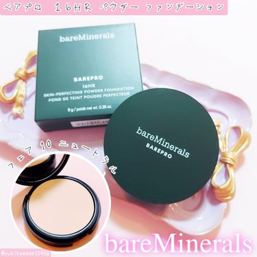 bareMinerals ベアプロ 16HR パウダー ファンデーションのクチコミ「⁡
⁡⁡𓊆 bareMinerals
　ベアプロ 16HR パウダー ファンデーション 𓊇

.....」（1枚目）