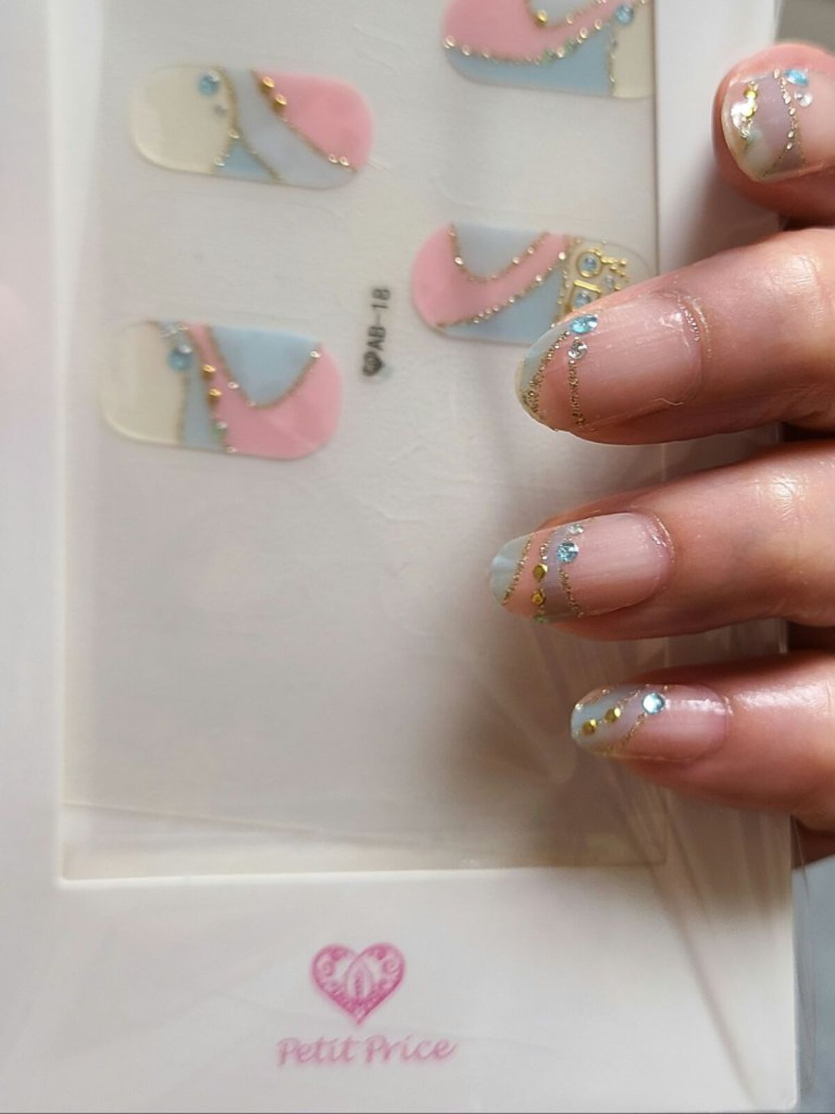 リアルジェルネイルステッカー/Petit Price/ネイルシールを使ったクチコミ（1枚目）