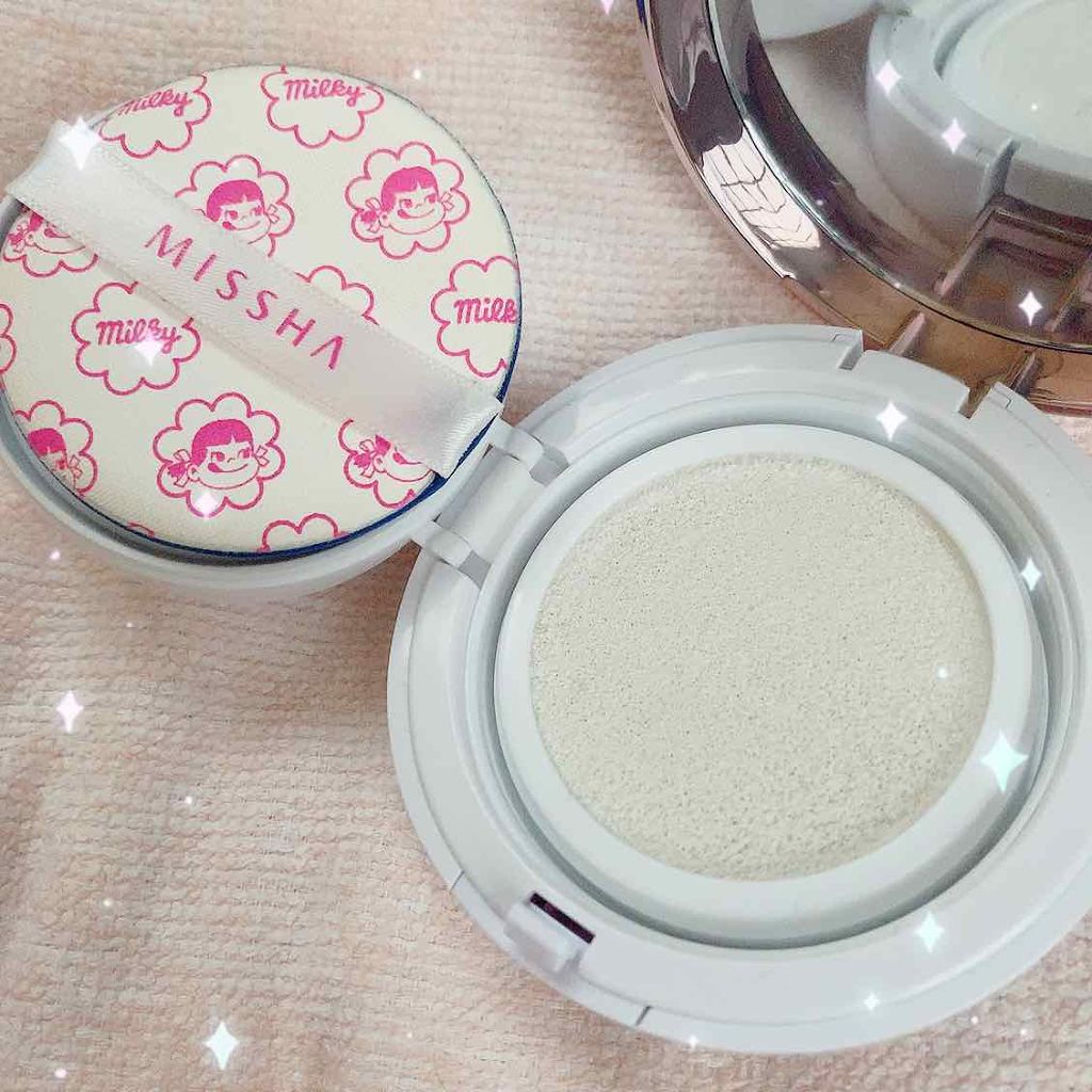 M クッションベース(ミルキー)/MISSHA/化粧下地を使ったクチコミ(2枚目)