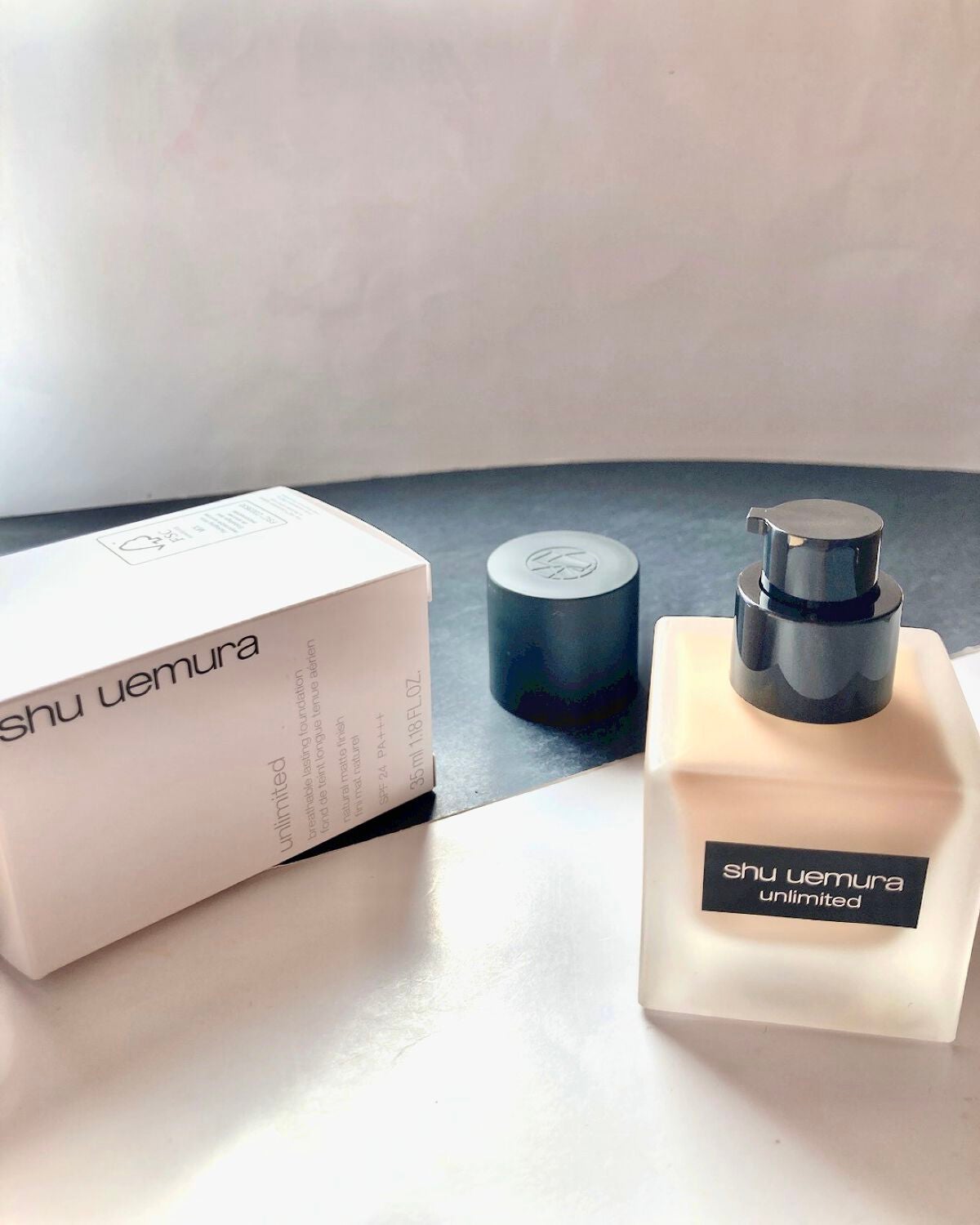 (旧)アンリミテッド ラスティング フルイド/shu uemura/リキッドファンデーションを使ったクチコミ(5枚目)