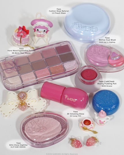 SUMOMO on LIPS 「ブルベ夏のfwee縛りメイク💄✨他のメイクレシピは@smm_c..」(2枚目)