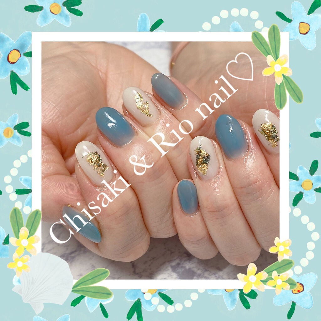 たらちゃん☆follow back100 on LIPS 「推しメンカラーのネイル。モー娘。の森戸知沙希ちゃんと北川莉央ち..」(1枚目)