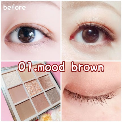 KEYBO FALL IN LOVE SHADOW PALETTE/keybo/アイシャドウパレットを使ったクチコミ(4枚目)