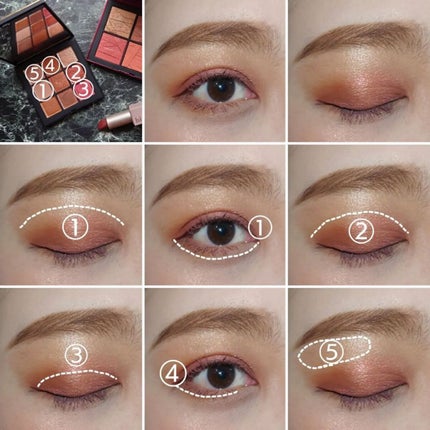 サマーソルスティス アイシャドーパレット/NARS/アイシャドウパレットを使ったクチコミ(4枚目)