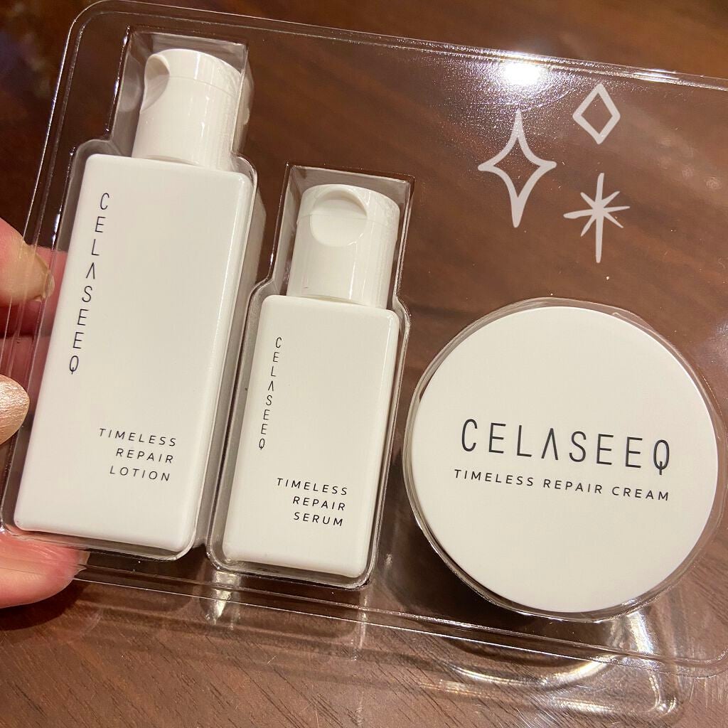 タイムレスリペア 未来肌おためしセット/CELASEEQ/スキンケアキットを使ったクチコミ(1枚目)