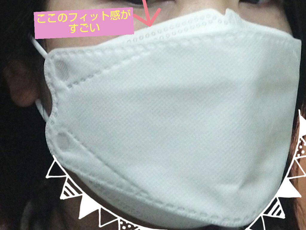 PROTECTBEE 3DMASK/山田養蜂場（健康食品）/マスクを使ったクチコミ（2枚目）