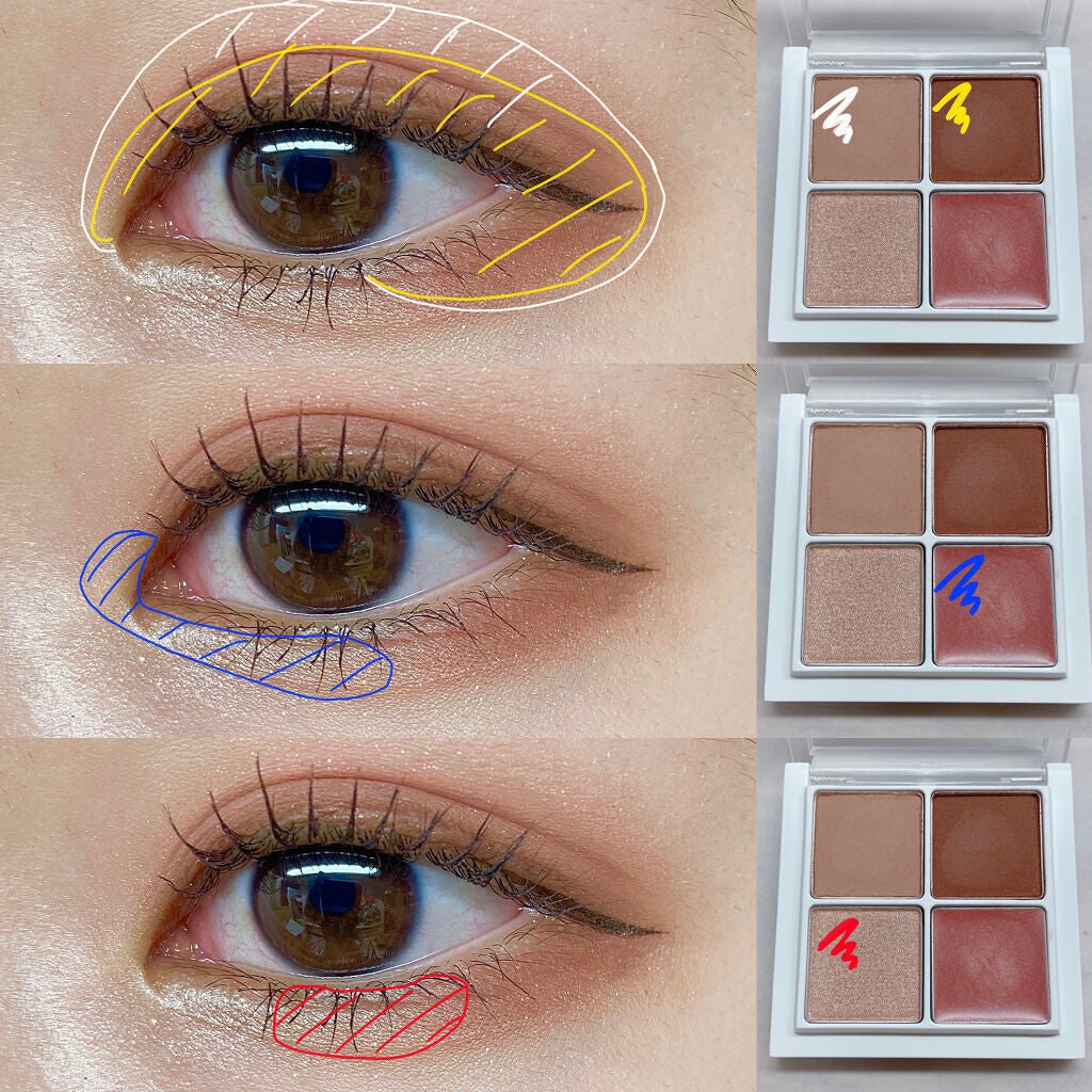 THE アイパレR/b idol/アイシャドウパレットを使ったクチコミ(3枚目)