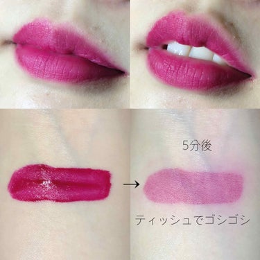 innisfree リアルフィットマットリキッドのクチコミ「見たまま発色👄
超高発色！超色持ち抜群リップ👄


🔎Innisfree リアル フィット マ.....」（2枚目）