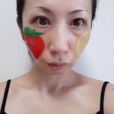 G9SKIN Slice Mask Sheetのクチコミ「フルーツの見た目がそのままマスクに～🍋🍑🍓

G9SKIN SLICE MASK SHEET
.....」（3枚目）