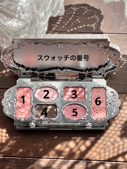 フラワーノーズスワンバレエシリーズ アイシャドウパレット/FlowerKnows/アイシャドウパレットを使ったクチコミ(3枚目)