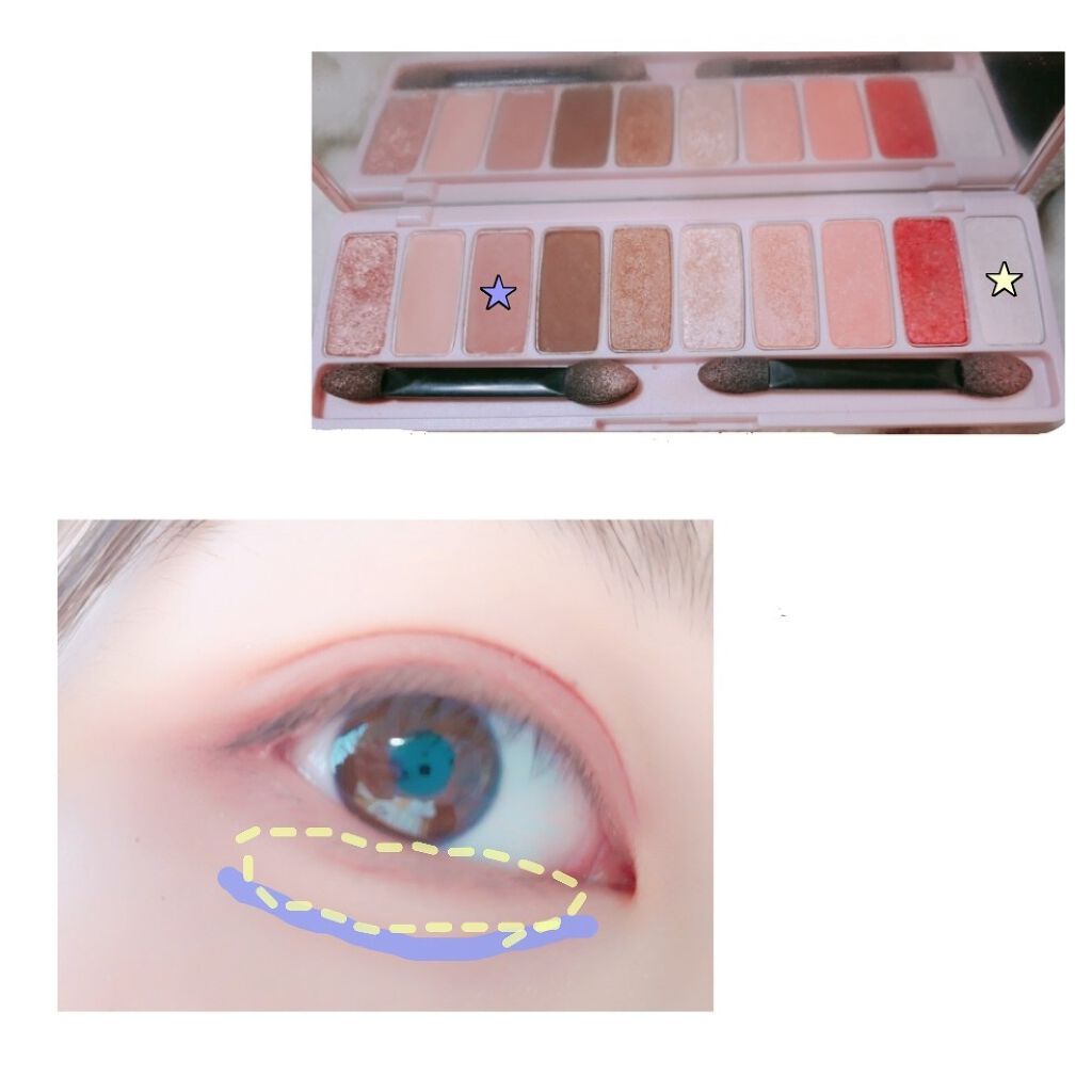 プレイカラー アイシャドウ/ETUDE/アイシャドウパレットを使ったクチコミ（2枚目）