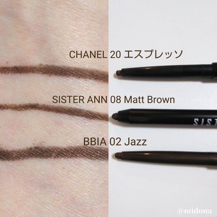 ウォータープルーフペンシルアイライナー/SISTER ANN/ペンシルアイライナーを使ったクチコミ(4枚目)