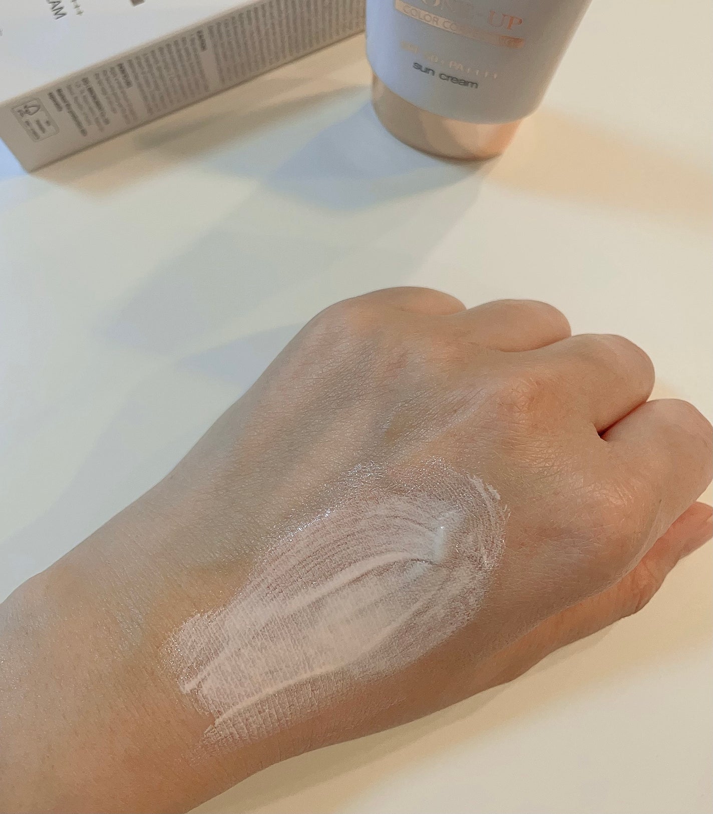 ウォータフルトーンアップサンクリーム/ダルバ/日焼け止めクリームを使ったクチコミ(4枚目)