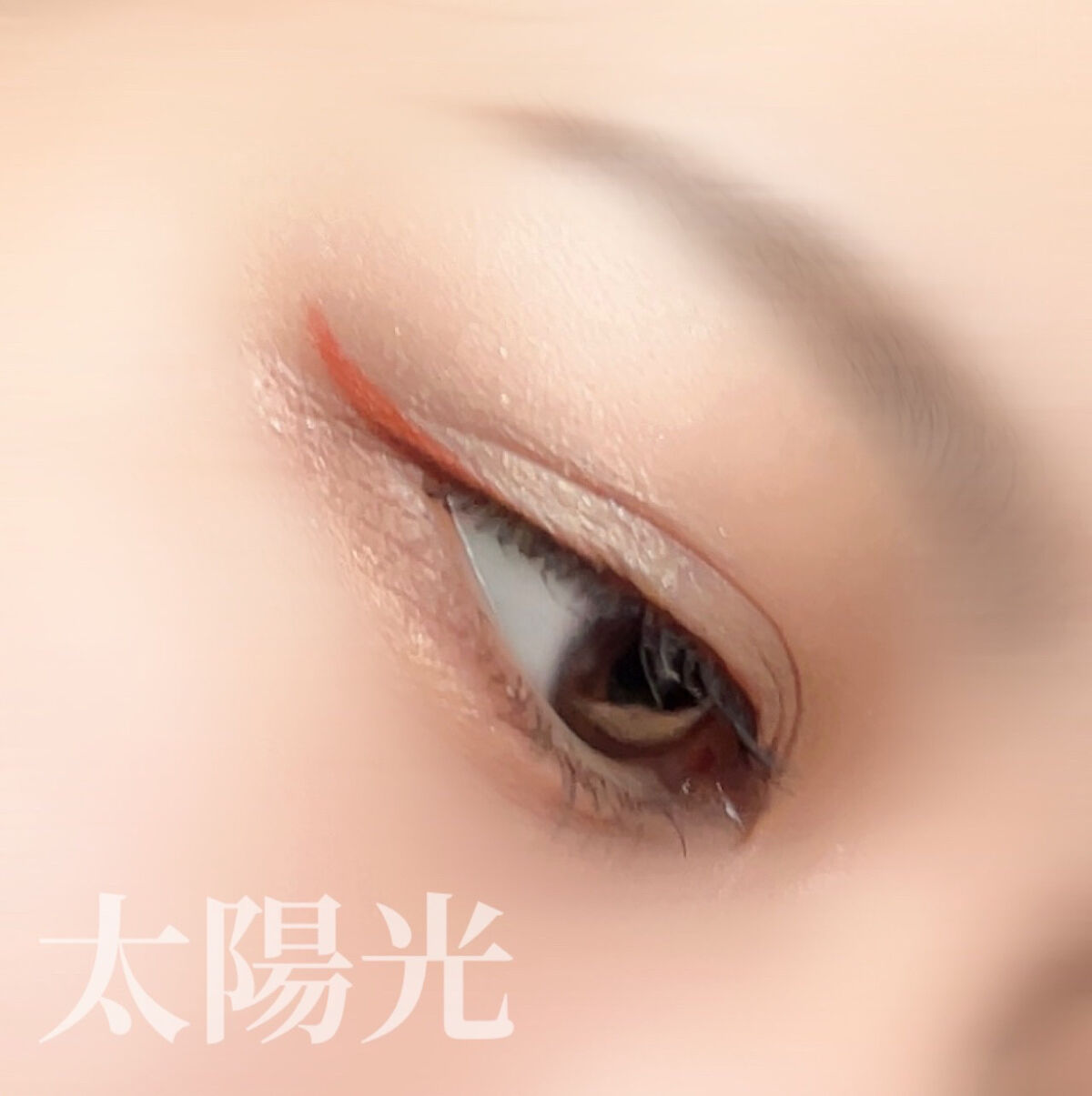 ミネラルスムースリキッドアイライナー アプリコットブラウン（限定）/エトヴォス/リキッドアイライナーを使ったクチコミ（3枚目）