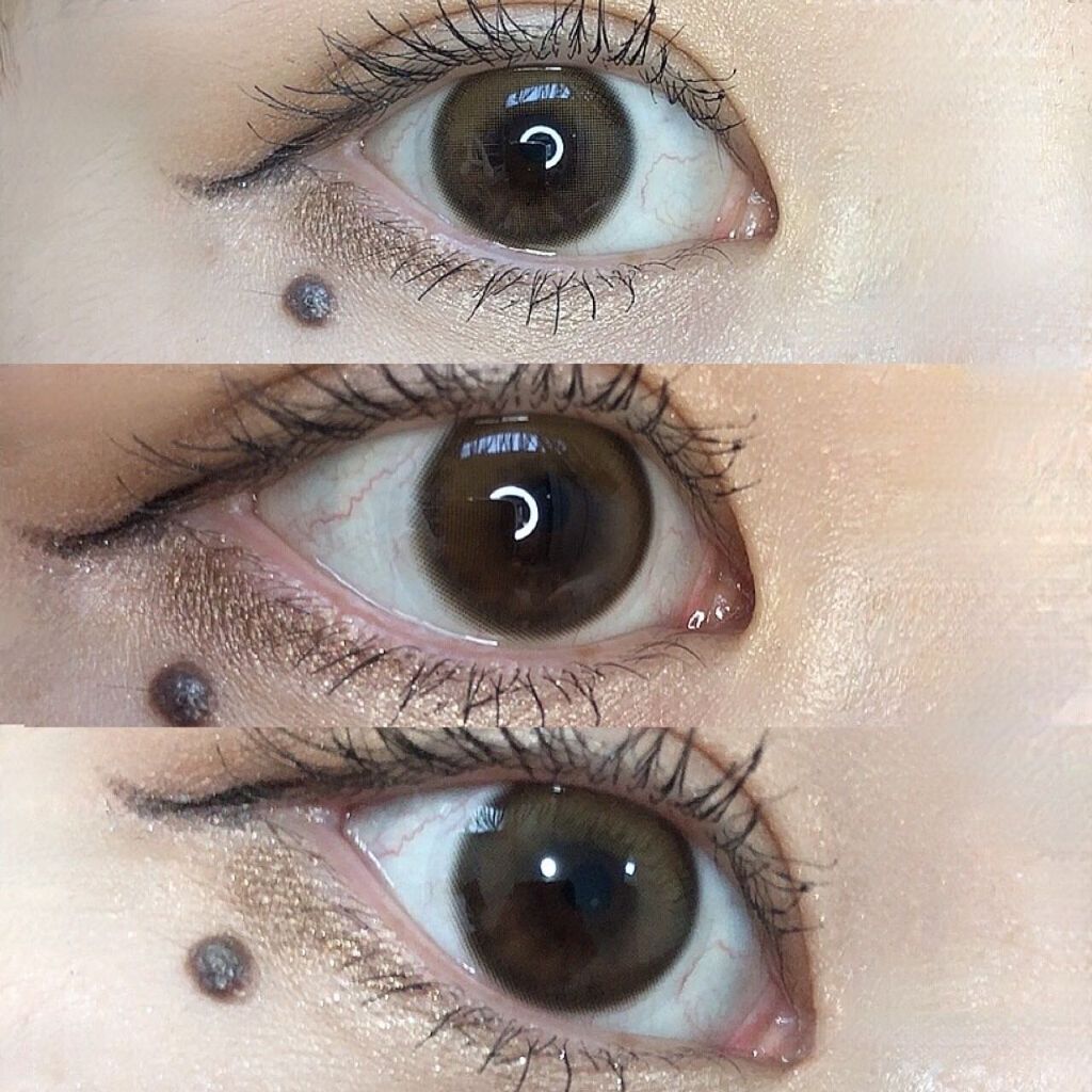 ダリアブラウンマンスリー (DAHLIA BROWN monthly)/OLOLA/1ヶ月(1MONTH)カラコンを使ったクチコミ(2枚目)