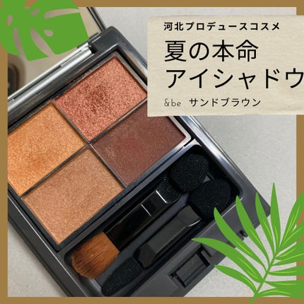 パレットアイシャドウ/&be/アイシャドウパレットを使ったクチコミ(1枚目)
