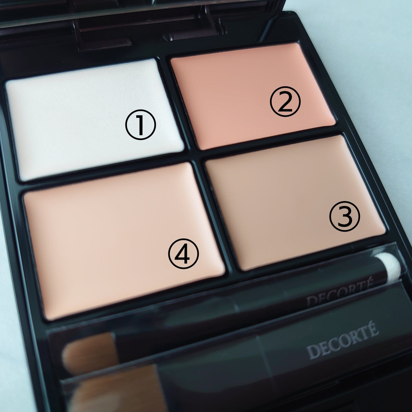 トーンパーフェクティング パレット/DECORTÉ/パレットコンシーラーを使ったクチコミ(4枚目)