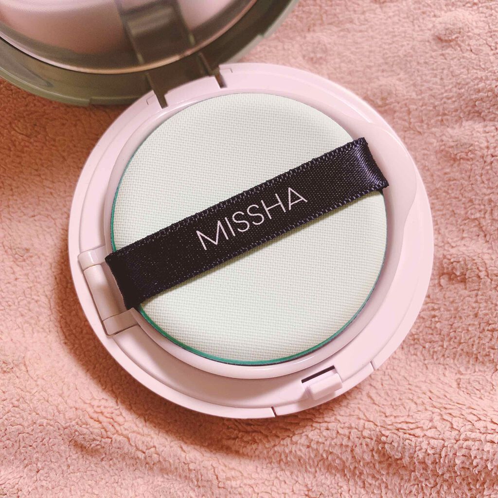 M クッションベース(ミント)/MISSHA/化粧下地を使ったクチコミ(2枚目)