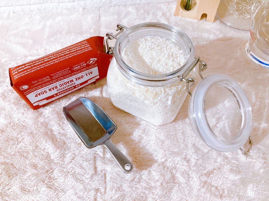 マジックソープバー ベビーマイルド(無香料)/ドクターブロナー/ボディ石鹸を使ったクチコミ（3枚目）