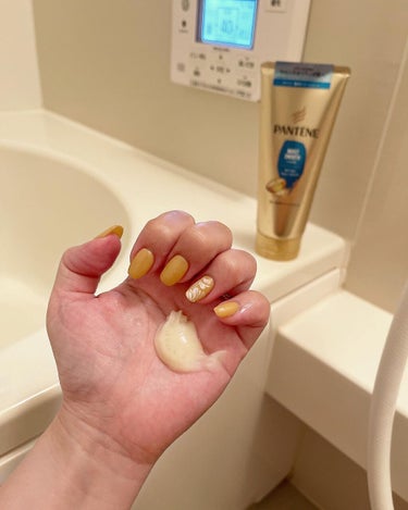 パンテーン モイストスムースケア デイリー補修トリートメントのクチコミ「@pantene_jp_official でおうちサロントリートメント習慣🛁
パンテーン モイ.....」（2枚目）