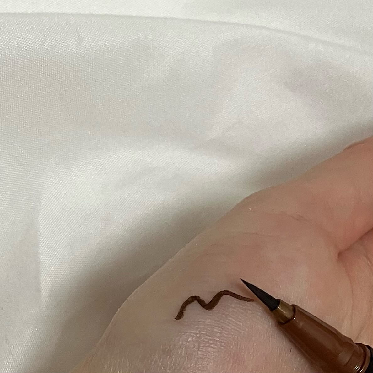 リキッドアイライナー  ブラウンブラック(Brown Black)/3650/リキッドアイライナーを使ったクチコミ（2枚目）