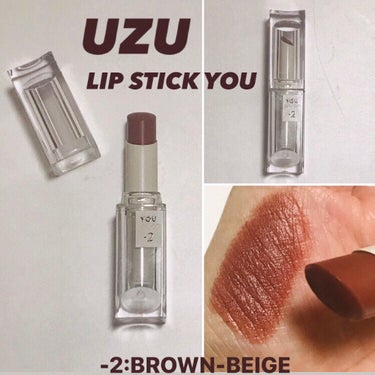 38℃/99℉ LIPSTICK  ＜YOU＞/UZU BY FLOWFUSHI/口紅を使ったクチコミ（1枚目）