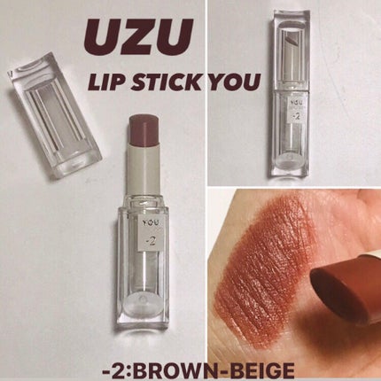 38℃/99℉ LIPSTICK  <YOU>/UZU BY FLOWFUSHI/口紅を使ったクチコミ(1枚目)