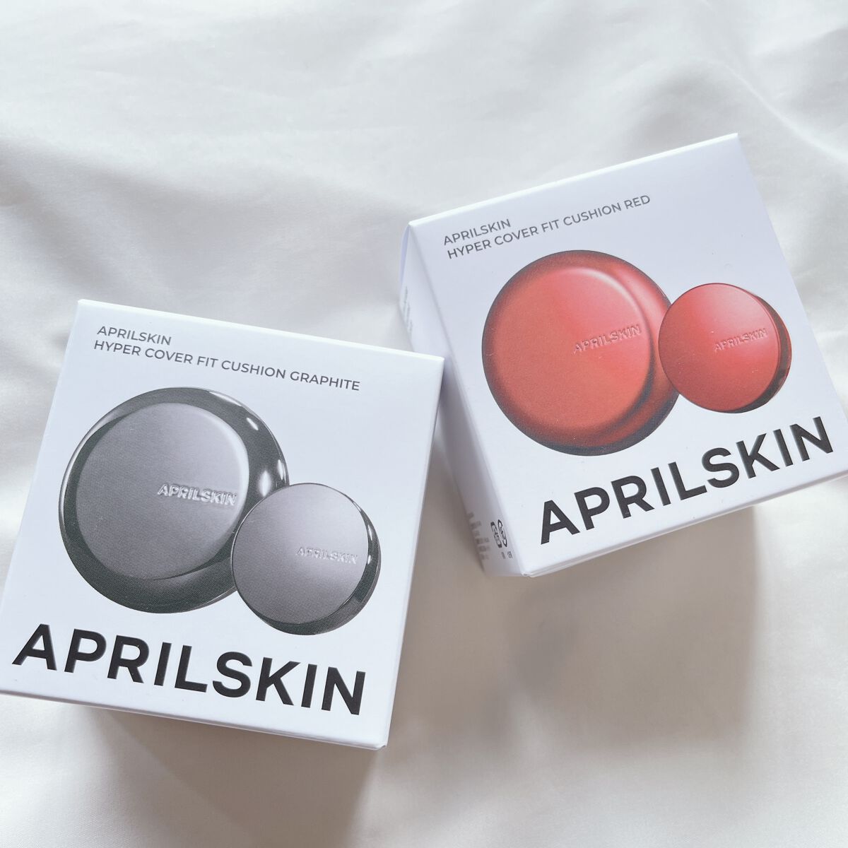 ハイパーカバーフィットクッション グラファイト/APRILSKIN/クッションファンデーションを使ったクチコミ(2枚目)