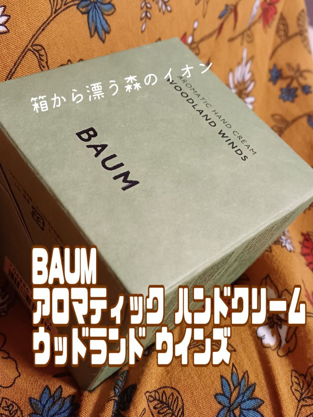 バウム アロマティック ハンドクリーム n　ウッドランド ウインズ/BAUM/ハンドクリームを使ったクチコミ（2枚目）