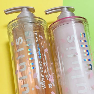 ウォーターコンク モイスト シャンプー（桜ver.)/ヘアトリートメント(桜ver.) シャンプー340ml/ululis/シャンプー・コンディショナーを使ったクチコミ（2枚目）