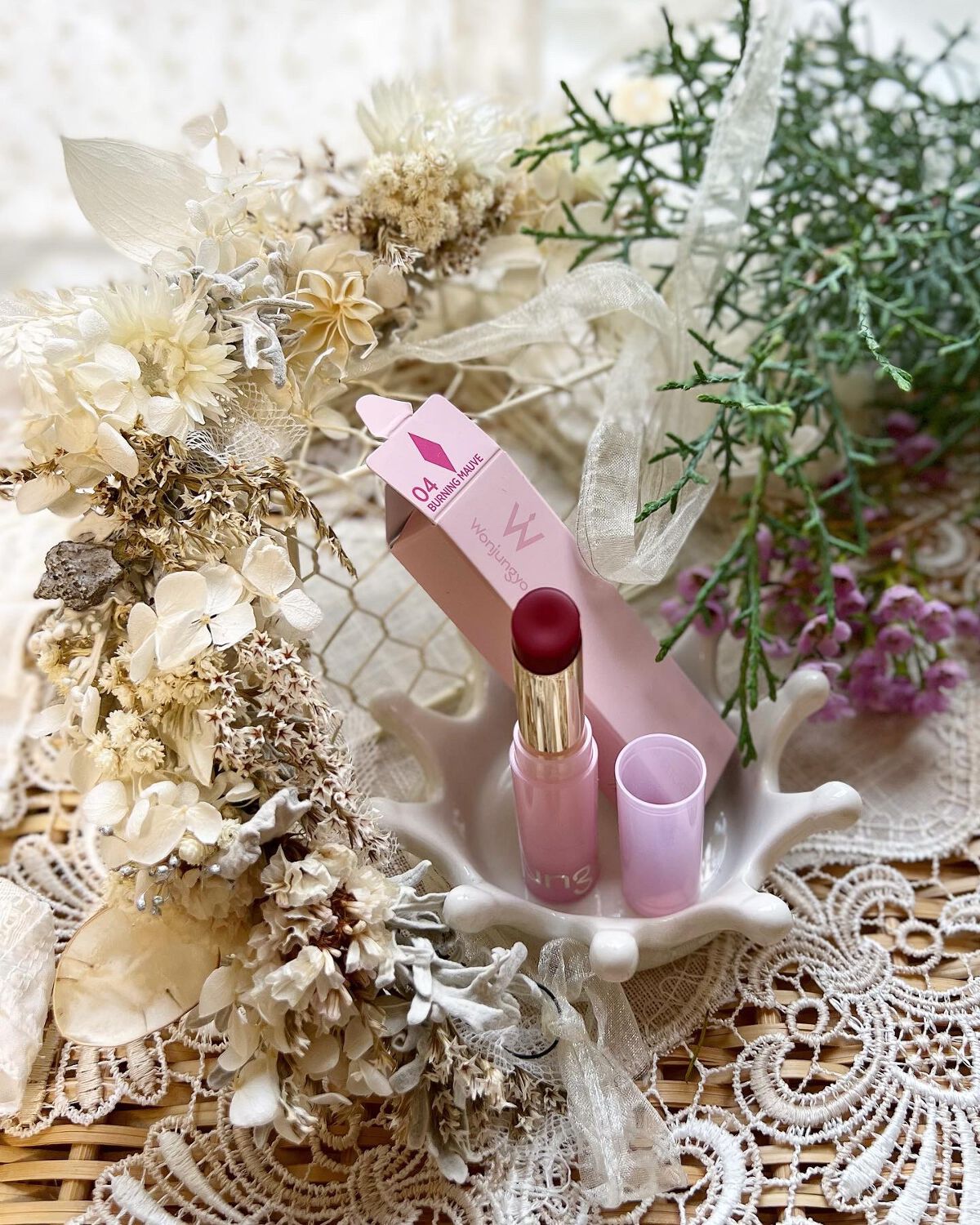 ウォンジョンヨ リップステッカー 04 バーニングモーブ/Wonjungyo/口紅を使ったクチコミ（1枚目）