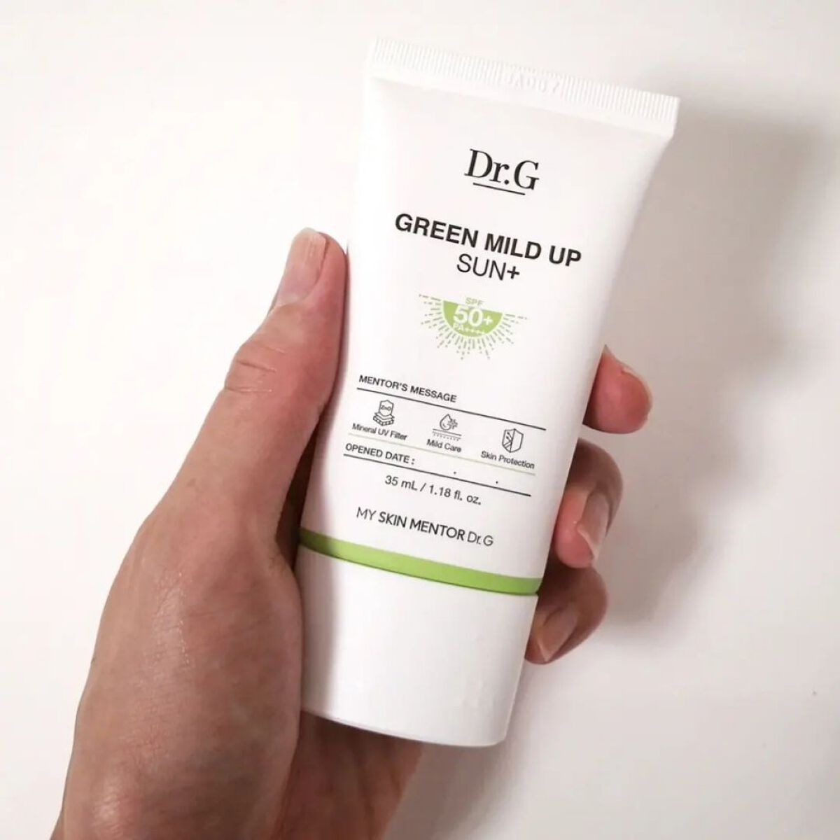 グリーンマイルドアップサンプラス/Dr.G/日焼け止めクリームを使ったクチコミ（2枚目）