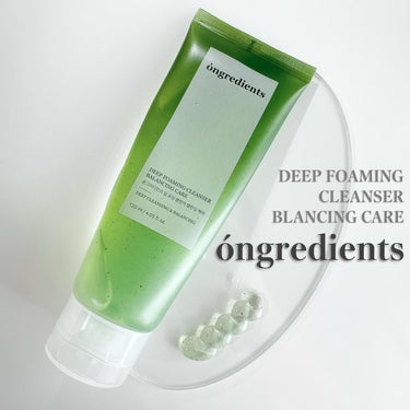 Ongredients Deep Foaming Cleanser Balancing Careのクチコミ「💚


ongredients 
ディープフォーミングクレンザー バランシングケア


緑色で.....」（1枚目）