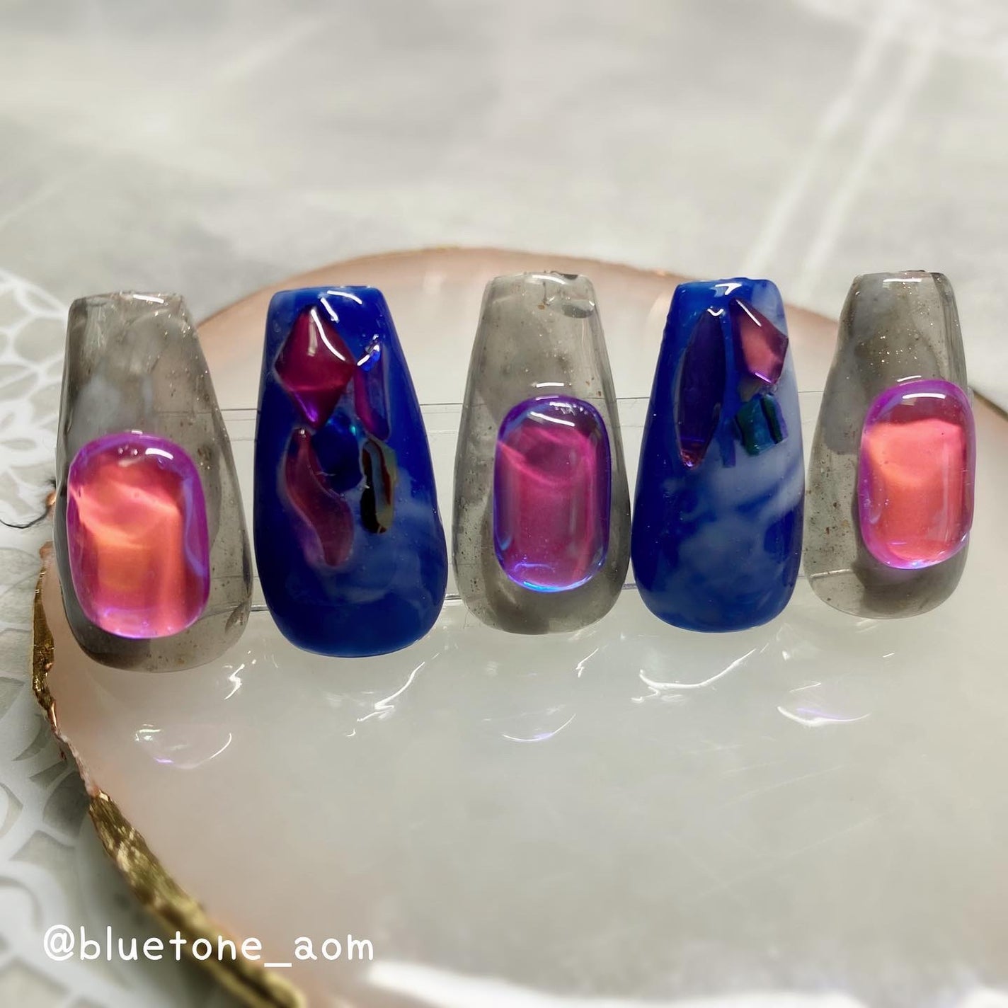 ジェルネイル(ライト対応)/セリア/ジェルネイルを使ったクチコミ(5枚目)