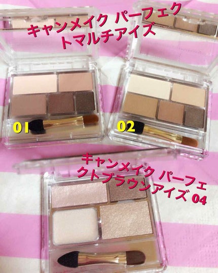 パーフェクトマルチアイズ/キャンメイク/アイシャドウパレットを使ったクチコミ(3枚目)